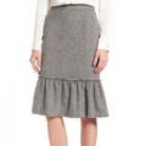 Halogen Ruffle Hem Pencil Skirt